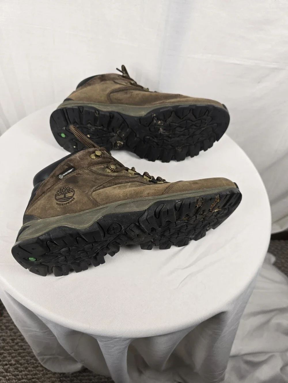 Timberland Brown Leather Lace-Up Men's Hiking Trail Work Boots Sz 10.5W
